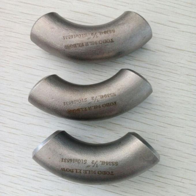 METAL B363-WPT12 SMLS LR BW ASME-B16.9 SCH80 1" Accesorios para tuberías de acero inoxidable con radio largo de 90 grados Codo 0