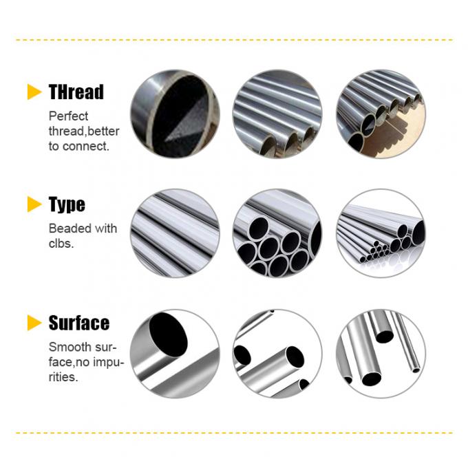 CuNi 90/10 Tubo ANSI B36.19 DN50 1.5MM ASTM B466 UNSCooper Tubo de acero sin costura de níquel 1