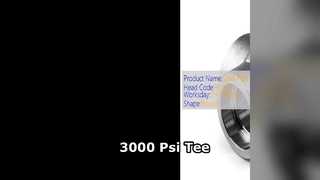 Camiseta reductora industrial de alta presión de 3000 Psi