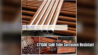 C71500 CuNi 70 30 alta resistencia a la corrosión del tubo inconsútil