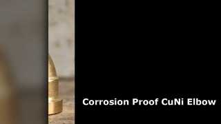 CuNi C70600 Colocación de agua de mar de alta presión con codo de 90 grados