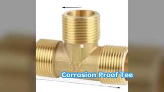 Accesorios roscados en T de cobre y níquel