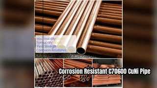 Resistente a la corrosión de alta resistencia del tubo de cobre del níquel C70600