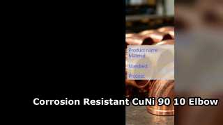 Instalación de tuberías resistente a la corrosión del codo de ASTM B466 CuNi 90 10