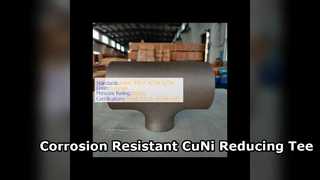 70 instalación de tuberías resistente a la corrosión de la camiseta reductora de 30 CuNi