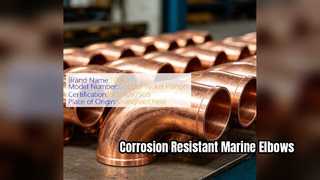 Codos ASTM B466 CuNi 90 10 para sistemas de tuberías marinas