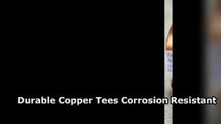 Estándar de cobre durable del estruendo del ANSI JIS de las instalaciones de tuberías de la camiseta igual