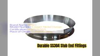 Accesorios finales de acero inoxidable SS304 para tuberías industriales