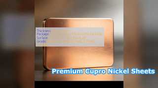 El níquel superior de Cupro cubre el embalaje marinero C70600 C71500