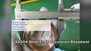Tubería resistente a la corrosión durable de las colocaciones de extremo del trozo SS304