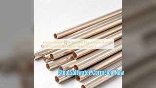 Longitudes personalizadas de tubería de níquel y cobre de grado marino C70600