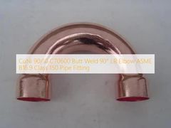 CuNi 90 10 C70600 instalación de tuberías del codo de 90 grados LR
