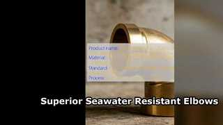 Codo ASTM B466 C70600 90 10 CuNi para sistemas de agua de mar