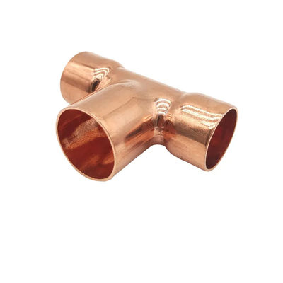 Copper Nickel Reducing Tee Fitting with 3000 Psi Pressure Rating and 400°F Temperature Resistance for Marine and Chemical Applications