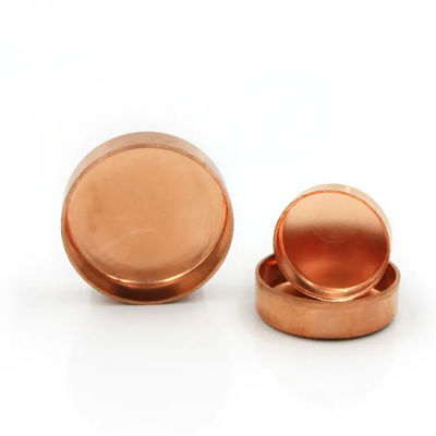 Custom Round Copper Pipe Cap ASME B16.22 Butt Weld Fitting High Pressure Resistance