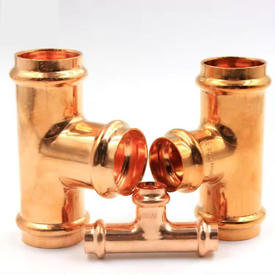 Coated Brass Fitting Tee with Standard Packaging, Versatile for Multiple Applications
