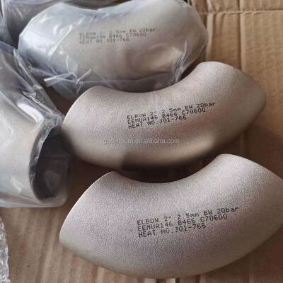 Seawater Resistant CuNi C70600 90° Elbow SCH 80 Butt Weld High Pressure Fitting