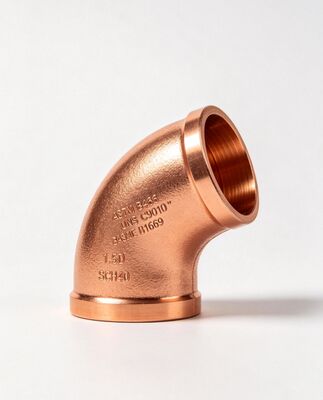 Forged CuNi 70/30 Copper Nickel Elbow, 90° LR Low Temp Service ASTM B16.9