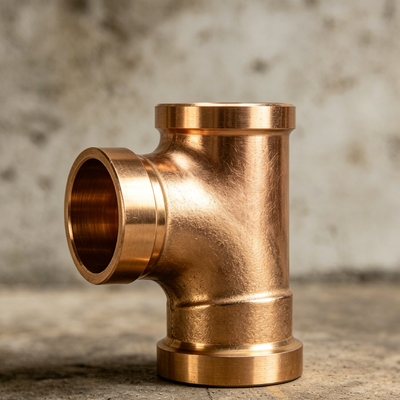 DN20 Copper Nickel C70600 Equal Tee with NPT/BSP Thread Corrosion Proof Pipe Adapter