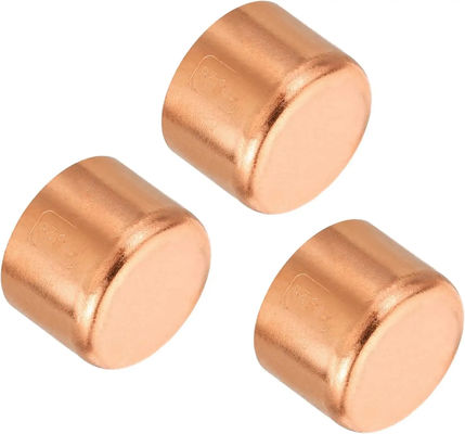 Tapones de extremo de tubería de cobre roscados personalizados, accesorios de tubería de latón, ANSI B16.5 90/10 70/30