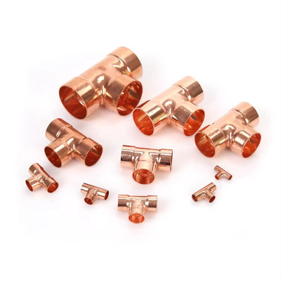Cupro Nickel 90/10 Equal Tee, UNS C70600 Tubo resistente a la corrosión para aguas marinas de grado marino