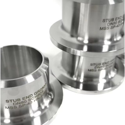 SS304 Stub End Fittings Butt Weld Lap Joint Corrosion Resistant