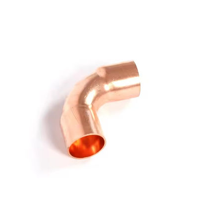 Metal ajuste 90 grados Negro pintura de cobre sin costura níquel Codo