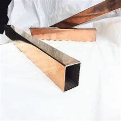 Tubo de Cobre y Níquel C70600 - 99% Puro, Cuadrado de 20mm/25mm, Espesor de Pared de 1/2mm-2mm