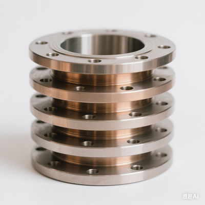 ASME B16.5 C71500 CuNi 70/30 Brida con cuello de soldadura de cara elevada, brida marina forjada