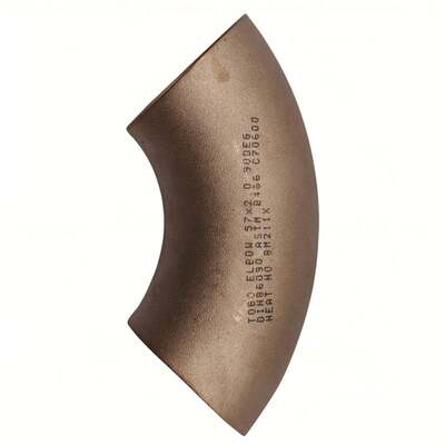 Codo CUNI ASTM B466 UNS C70600 1.5D 90° 3'' 10Bar ASME B16.9