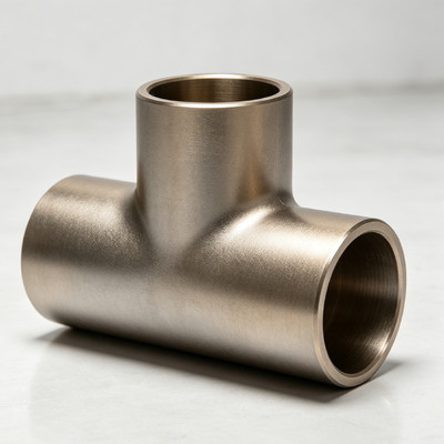 C70600 Copper Nickel Equal Tee with NPT/BSP Thread DN20 Corrosion Proof Pipe Adapter Fitting