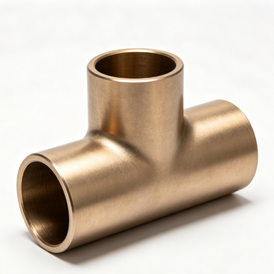 DN20 Threaded Copper Nickel Equal Tee Anti-Corrosion Cupro Nickel Equal Tee for Industrial Water Pipe